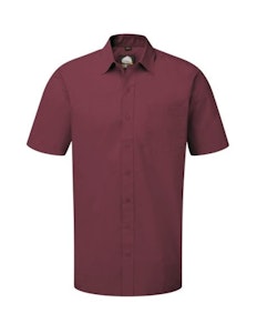 ORN Manchester Premium Short Sleeve Shirt Burgundy